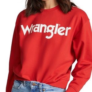 WRANGLER Logo Sweatshirt - Red
